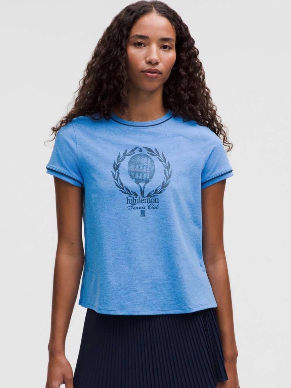 Lululemon Crewneck Tennis Short-Sleeve Graphic T-Shirt Pool Party Blue XL NWT
